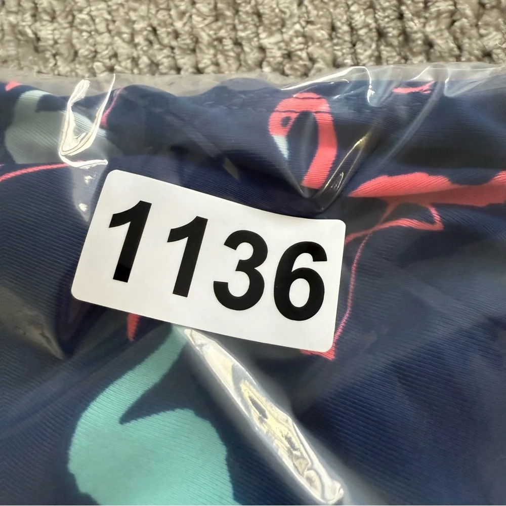 Baby‎ Gap Girls Flamingo One-Piece Swimsuit Navy Pink Size 3 Years